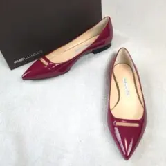 PELLICO　アネッリ　フラットシューズ　エナメル　ボルドー　36 1/2