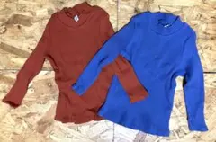 UNIQLO 長袖カットソー 2色セット 100（ほぼ90）