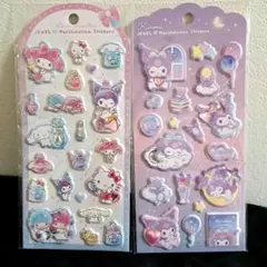 正規品 サンリオ ジュエルマシュマロステッカー シール キティ キキララ クロミ