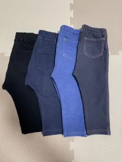 ユニクロ レギンス 2枚 GU サマナルパンツ 2枚 合計4枚セット80サイズ