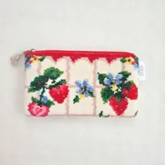 新品 フェイラー ストロベリーフィールド がま口財布 小銭入れ ポーチ 
