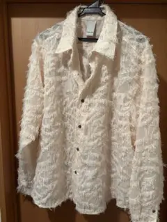 Casper John キャスパージョン　フリンジ シャギー シャツ 最終値下げのサムネイル