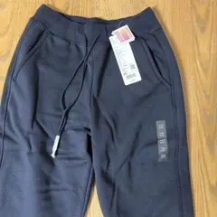 新品　ユニクロ　ヒートテック　ボアスウェットパンツ　ＸＳ　ネイビー