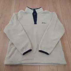 L.L.Bean　フリースジャケット ベージュ　スナップ 90s