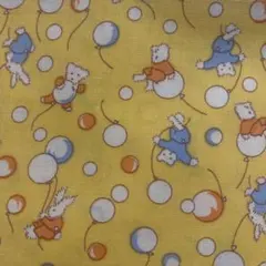 希少　レア USAコットン Chanteclaire 風船アニマル柄