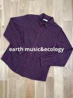 earth music&ecology★チェック長袖シャツ