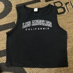 SHEIN LOS ANGELES ロゴ タンクトップ キッズ ダンス