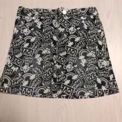 総柄デニムスカート