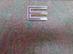 極美品 エトロ ETRO 三つ折り財布 ペイズリー リザード型押し レザー 