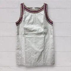 刺繍トリム ホワイト ノースリーブ ブラウス　オールドネイビー　OLD NAVYのサムネイル