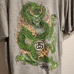 00s STUSSY ステューシー メキシコ製 フェードドラゴン Tシャツ - メルカリ