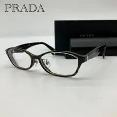 PRADA プラダ メガネ VPR13ZD ブラック 度なし ケース箱付き 美品