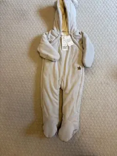 新品未使用⭐︎タグ付き　プティマイン　アニマルジャンプスーツ80(SS)