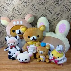 リラックマ ぬいぐるみまとめ売り7点セット