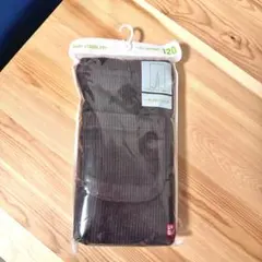 ユニクロ　レギンス　120 コーデュロイ　ダークブラウン