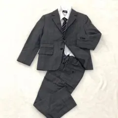 【極美品】コムサイズム グレー スーツ セットアップ4点 入学式 男の子