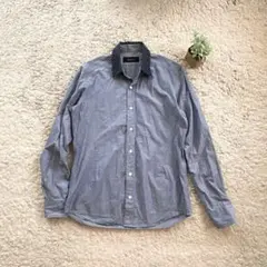 【SHIPS JET BLUE】コットンシャツ 長袖 シンプル トップス ドット