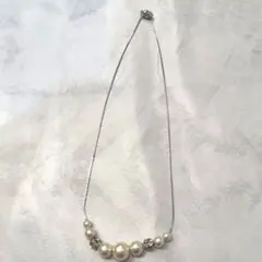 パール ネックレス マグネット留め具