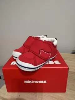 MIKI HOUSE 赤 ベビーシューズ 13.5センチ