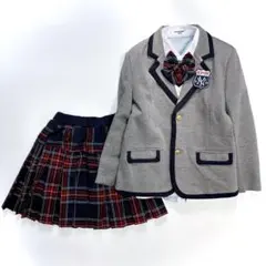 美品 セレモニースーツ 6点セット 卒業式 入学式 140 金ボタン ベスト付き