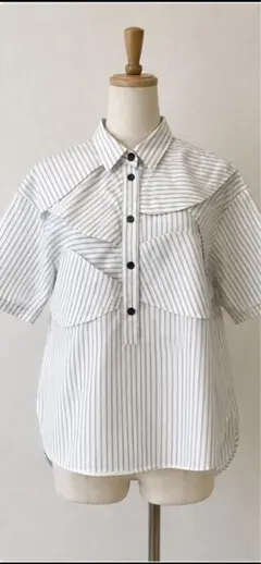 ENFOLD エンフォルド NOTE SHIRT バンドカラー 半袖シャツ 38 ENFOLD エンフォルド NOTE SHIRT バンドカラー 半袖シャツ 38 - メルカリ