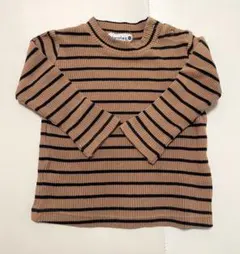 ブランシェス　Branshes ボーダー長袖Tシャツ