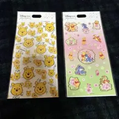 Disney 　ディズニーストア　くまのプーさん　ステッカー　2個セット