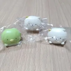 すみっコぐらし　フェイスリングコレクション　３点セット ねこ　ぺんぎん