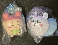 ちいかわマスコットつきビスケット2点セット モモンガ、古本屋(カニちゃん)