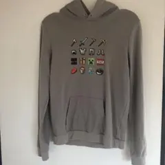 Minecraft パーカー 150サイズ グレー