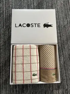 LACOSTE タオルセット スポーツタオル　ゲストタオル　2枚