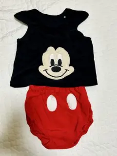 美品・Disney baby ミッキー ロンパース 70-80cm セパレートのサムネイル