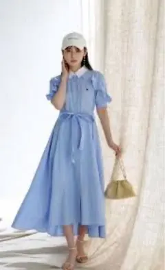 新品未使用♡Rirandture〈POLO BCSコラボ〉フリルシャツワンピース