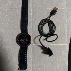 GARMIN デジタルウォッチ ブラック 充電ケーブル付きのサムネイル