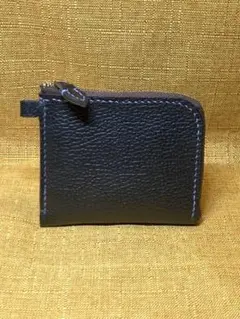 コンパクトL字ファスナー付き革財布