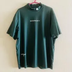 美品 PW CIRCULUS 半袖モックネック (L) サーキュラス グリーン