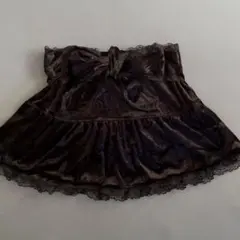 TRALALA ベロア ミニスカート フレアのサムネイル