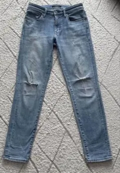 値下げUNIQLO ウルトラストレッチ スキニー ジーンズ 28 ブルー デニム