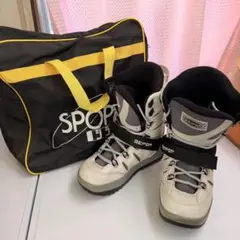 BEIPOP スノーボードブーツ ホワイト/グレー バッグ付き