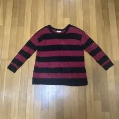 赤黒 ニット パンク v系 y2k