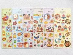 【おなかしあわせステッカー 6点セット】シートシール マインドウェイブ 食べ物