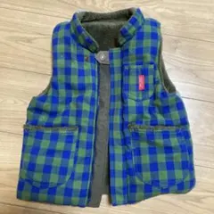 RAG MART チェック柄ボアベスト