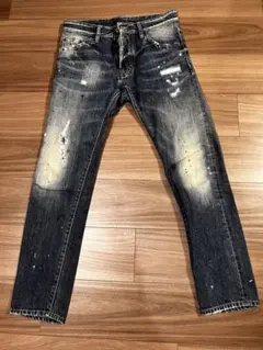 DSQUARED2ダメージ加工 スキニーデニム