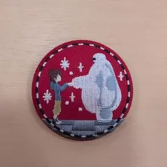 ディズニーキャラクターズ刺繍缶バッジ2　ベイマックス