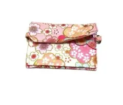 花柄スナップボタン財布　小物入れ　カード入れ