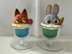Disney カプセルトイ Yummy! ニック、ジュディ フィギュアセット