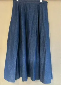 UNIQLO デニムフレアロングスカート Mサイズ