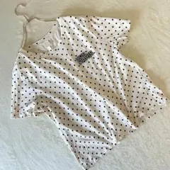 H&M エイチアンドエム　半袖Ｔシャツ　カットソー　水玉　サイズＭ相当