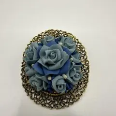 50th ヴァンドームブティック あじさい ブローチ 紫陽花 アジサイ