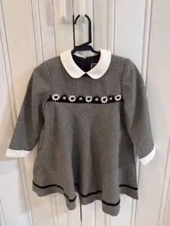 チェック柄ワンピース